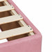 Pat box spring cu saltea, roz, 90x200 cm, catifea - WALTI WALTI