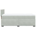 Pat box spring cu saltea, gri deschis, 100x200 cm, catifea - WALTI WALTI