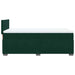 Pat box spring cu saltea, verde închis, 100x200 cm, catifea - WALTI WALTI