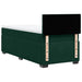 Pat box spring cu saltea, verde închis, 100x200 cm, catifea - WALTI WALTI