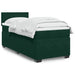 Pat box spring cu saltea, verde închis, 100x200 cm, catifea - WALTI WALTI