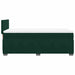 Pat box spring cu saltea, verde închis, 100x200 cm, catifea - WALTI WALTI
