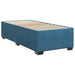 Pat box spring cu saltea, albastru închis, 100x200 cm, catifea - WALTI WALTI