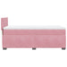 Pat box spring cu saltea, roz, 100x200 cm, catifea - WALTI WALTI