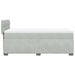Pat box spring cu saltea, gri deschis, 100x200 cm, catifea - WALTI WALTI