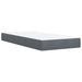 Pat box spring cu saltea, gri închis, 100x200 cm, catifea - WALTI WALTI