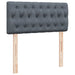 Pat box spring cu saltea, gri închis, 100x200 cm, catifea - WALTI WALTI