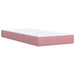 Pat box spring cu saltea, roz, 100x200 cm, catifea - WALTI WALTI