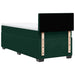 Pat box spring cu saltea, verde închis, 100x200 cm, catifea - WALTI WALTI