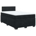 Pat box spring cu saltea, negru, 120x190 cm, catifea - WALTI WALTI