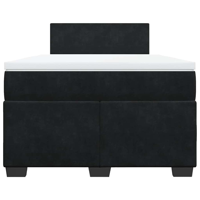 Pat box spring cu saltea, negru, 120x190 cm, catifea - WALTI WALTI