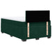 Pat box spring cu saltea, verde închis, 120x190 cm, catifea - WALTI WALTI