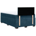 Pat box spring cu saltea, albastru închis, 120x190 cm, catifea - WALTI WALTI