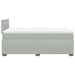 Pat box spring cu saltea, gri deschis, 120x190 cm, catifea - WALTI WALTI