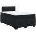 Pat box spring cu saltea, negru, 120x190 cm, catifea - WALTI WALTI