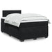 Pat box spring cu saltea, negru, 120x190 cm, catifea - WALTI WALTI