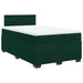 Pat box spring cu saltea, verde închis, 120x190 cm, catifea - WALTI WALTI
