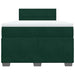 Pat box spring cu saltea, verde închis, 120x190 cm, catifea - WALTI WALTI