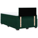 Pat box spring cu saltea, verde închis, 120x190 cm, catifea - WALTI WALTI