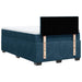 Pat box spring cu saltea, albastru închis, 120x190 cm, catifea - WALTI WALTI