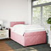 Pat box spring cu saltea, negru, 120x190 cm, catifea - WALTI WALTI