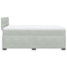 Pat box spring cu saltea, gri deschis, 120x190 cm, catifea - WALTI WALTI