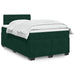 Pat box spring cu saltea, verde închis, 120x190 cm, catifea - WALTI WALTI