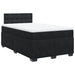 Pat box spring cu saltea, negru, 120x190 cm, catifea - WALTI WALTI