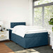 Pat box spring cu saltea, albastru închis, 120x190 cm, catifea - WALTI WALTI