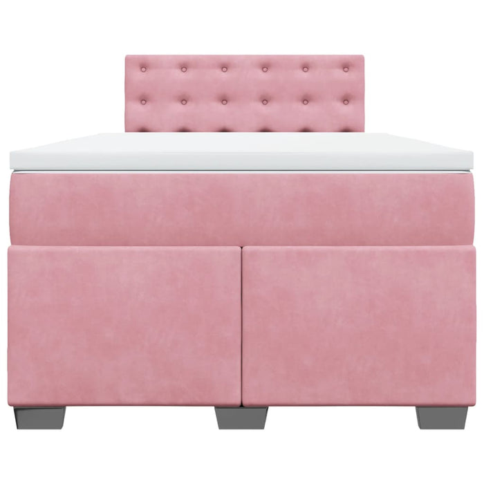 Pat box spring cu saltea, negru, 120x190 cm, catifea - WALTI WALTI