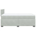 Pat continental cu saltea, gri deschis, 120x200 cm, catifea - WALTI WALTI