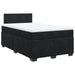 Pat box spring cu saltea, negru, 120x200 cm, catifea - WALTI WALTI