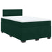 Pat box spring cu saltea, verde închis, 120x200 cm, catifea - WALTI WALTI