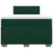 Pat box spring cu saltea, verde închis, 120x200 cm, catifea - WALTI WALTI