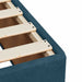 Pat box spring cu saltea, albastru închis, 120x200 cm, catifea - WALTI WALTI