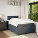 Pat box spring cu saltea, gri închis, 120x200 cm, catifea - WALTI WALTI
