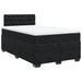 Pat box spring cu saltea, negru, 120x200 cm, catifea - WALTI WALTI
