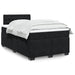 Pat box spring cu saltea, negru, 120x200 cm, catifea - WALTI WALTI