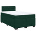 Pat box spring cu saltea, verde închis, 120x200 cm, catifea - WALTI WALTI