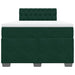 Pat box spring cu saltea, verde închis, 120x200 cm, catifea - WALTI WALTI