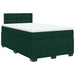 Pat box spring cu saltea, verde închis, 120x200 cm, catifea - WALTI WALTI