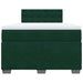 Pat box spring cu saltea, verde închis, 120x200 cm, catifea - WALTI WALTI