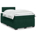 Pat box spring cu saltea, verde închis, 120x200 cm, catifea - WALTI WALTI