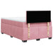 Pat box spring cu saltea, roz, 120x200 cm, catifea - WALTI WALTI