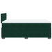 Pat box spring cu saltea, verde închis, 140x190 cm, catifea - WALTI WALTI