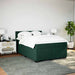 Pat box spring cu saltea, verde închis, 140x190 cm, catifea - WALTI WALTI