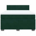 Pat box spring cu saltea, verde închis, 140x190 cm, catifea - WALTI WALTI