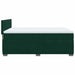 Pat box spring cu saltea, verde închis, 140x190 cm, catifea - WALTI WALTI