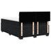 Pat box spring cu saltea, negru, 140x190 cm, catifea - WALTI WALTI