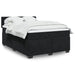 Pat box spring cu saltea, negru, 140x190 cm, catifea - WALTI WALTI